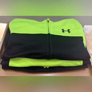 Under Armour Boys Size 6 Neon Green & Black Athletic Bundle (3 Pieces)